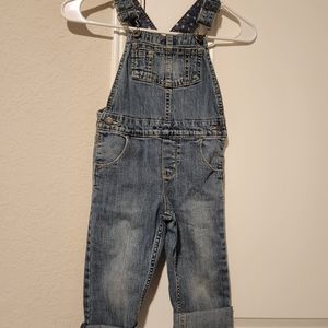 Girl's blue jean overalls size 3T
